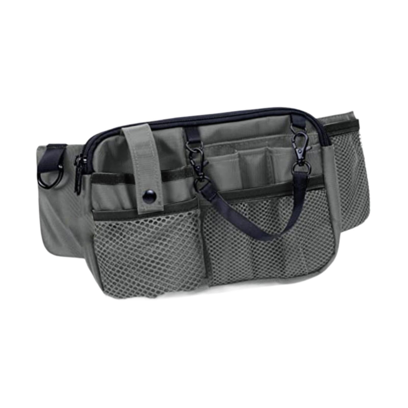 ZELPHORA Nurse Waist Bag with Pockets Nursing Belt Bag for Caregivers Students Doctor Gray-image-32