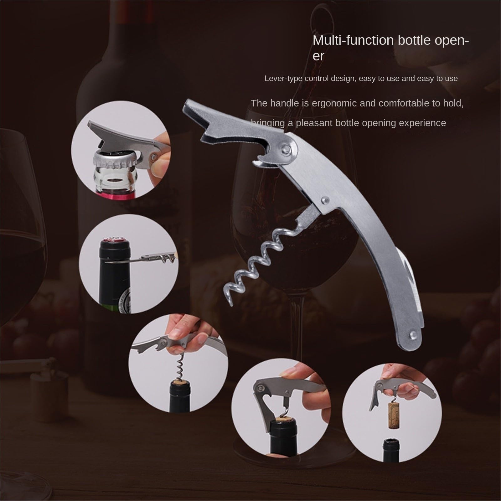 Flaschenöffner Für Küche Flaschenöffner-Set Edelstahl Wein Und Zubehör Bar Camping
