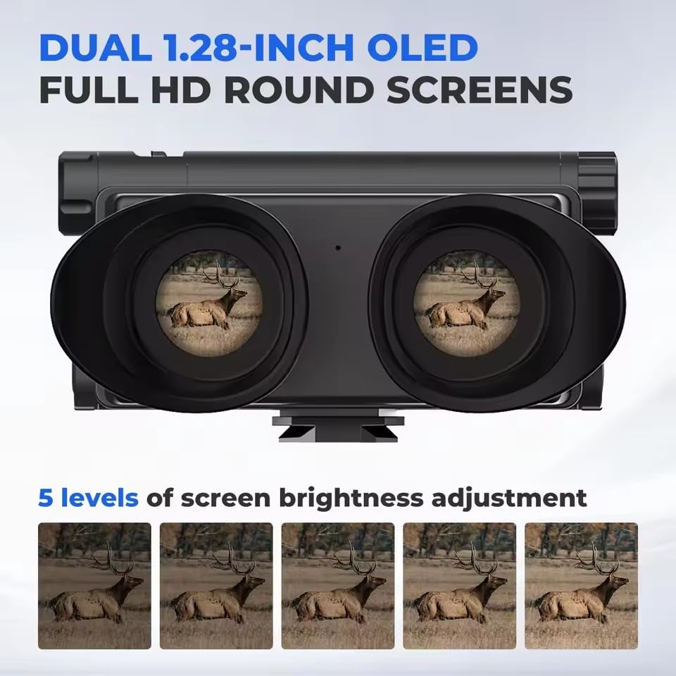 Gafas de Visión Nocturna con Zoom Digital 8x y Pantalla OLED miniatura 6