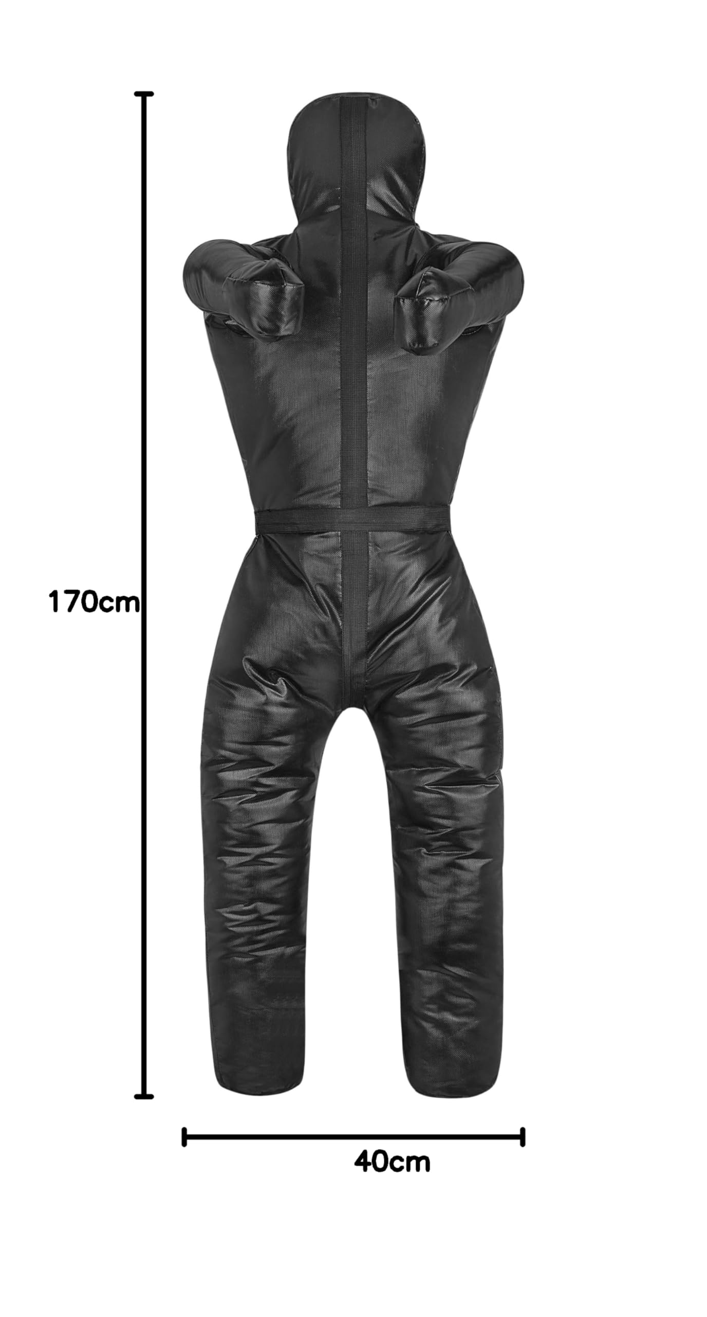 lisaro Brazilian UFC Jiu Jitsu Grappling Dummy, MMA Grappling, Ringerpuppe-Wrestling Dummy schwarz, Ungefüllt.170CM LRD-Model