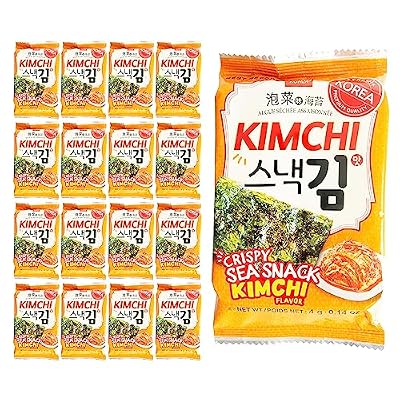 Wang Korean Seaweed Snack, Classic and Kimchi