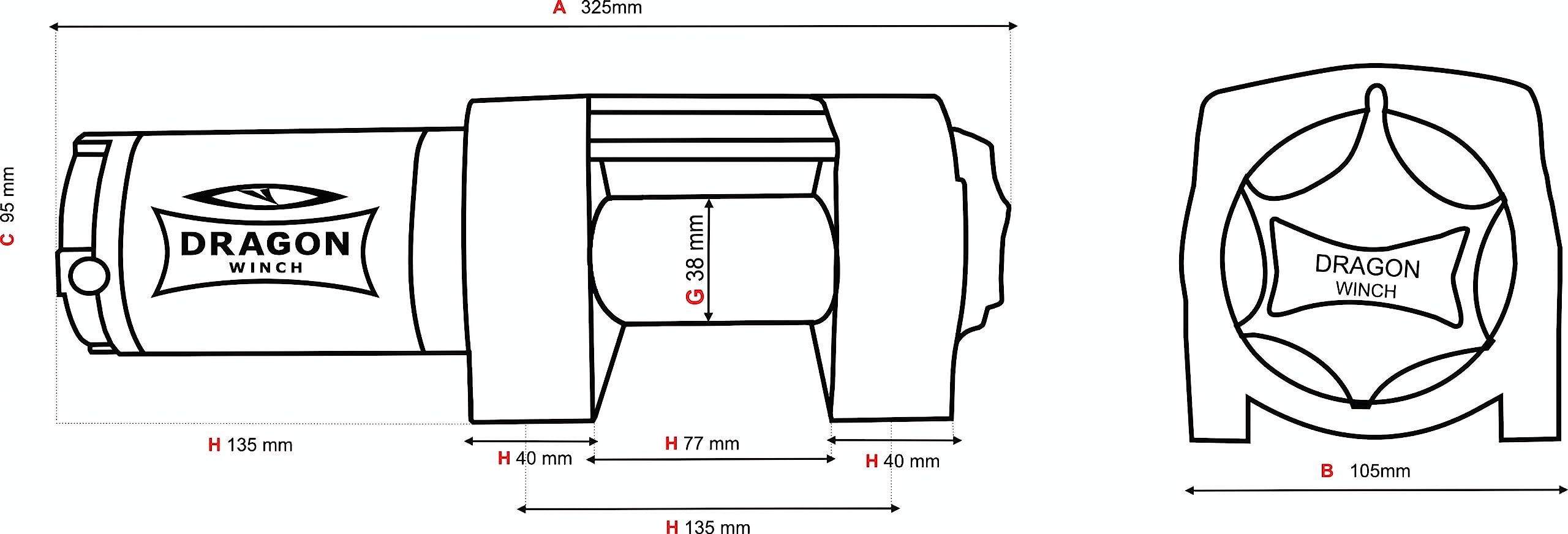 Elektrische Seilwinde 12V mit funkfernbedienung I Seilwinde Elektrisch 4000 lbs / 1814 kg I Offroad Seilzug mit Stahlseil 10m für Pflüge, Quads, ATV, UTV I Seilwinde 12 volt mit Zubehör