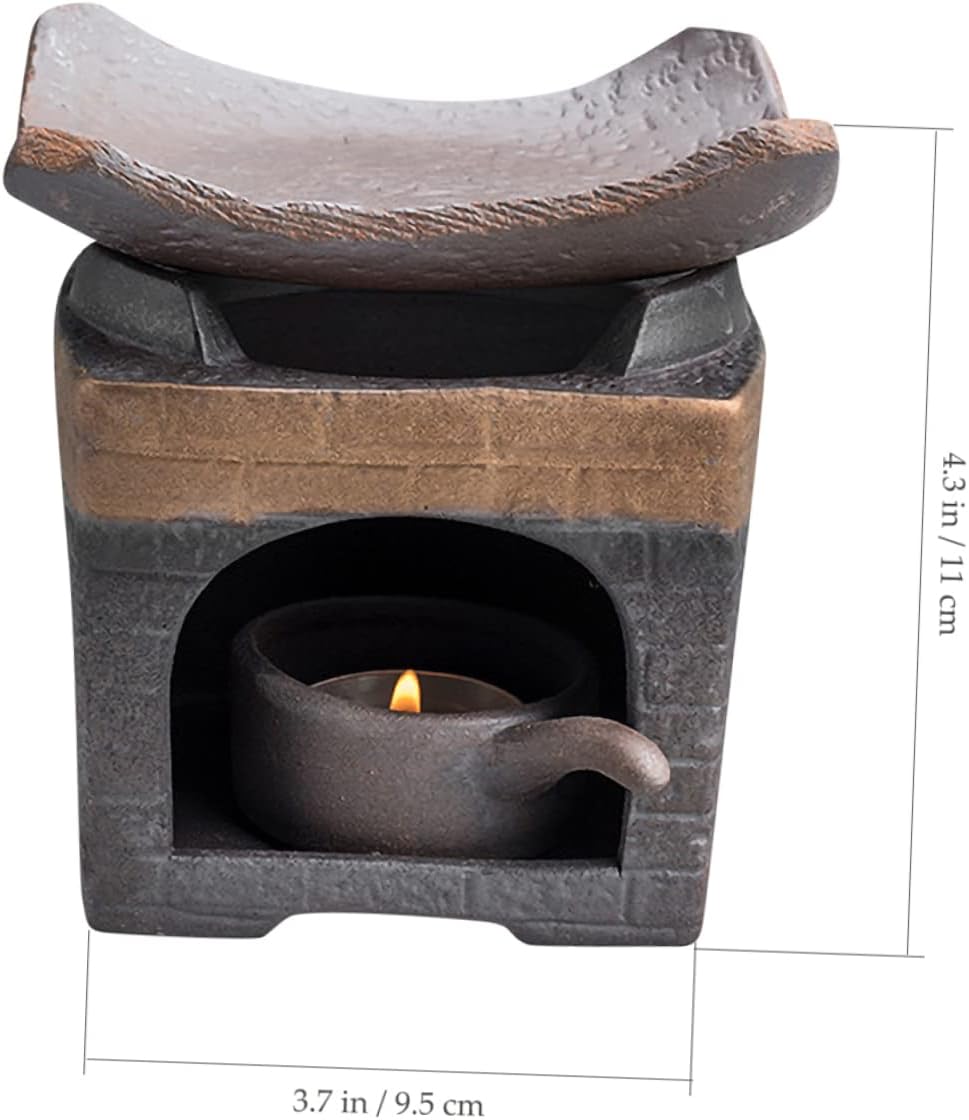 Retro Tea Warmer Ceramic Teapot Heater for Loose Leaf Tea Home Office Decor