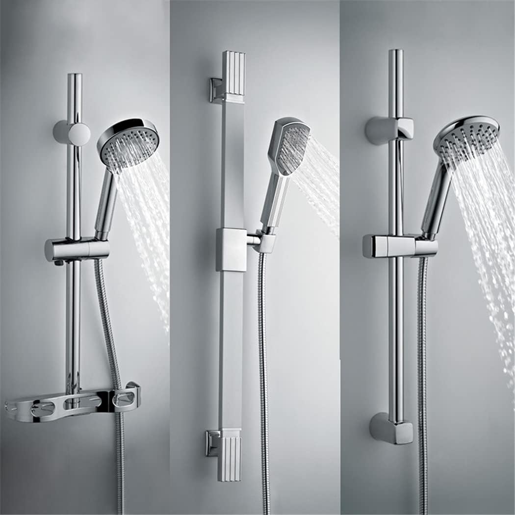 KEHAIOO Shower Slide Bars Extension Shower Bathroom Shower Rail Slide Holder Wall Mounted Adjustable Sliding Bar
