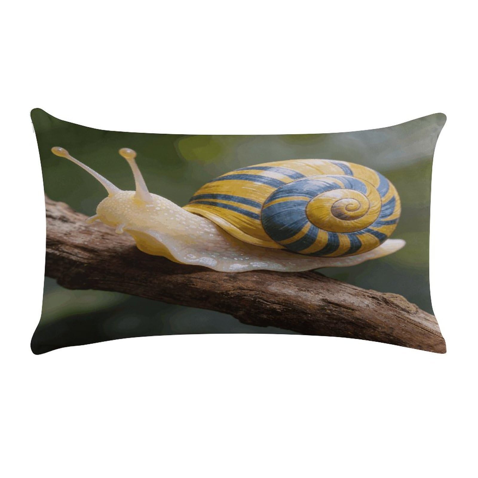 Fodpand Style Snail Pillow Cases Set Of 1 Extra Soft Pillow Protectors With Hidden Zipper Perfect For Hotels, Guest Rooms,Bedroom 12X20 Inches Pillows Not Included