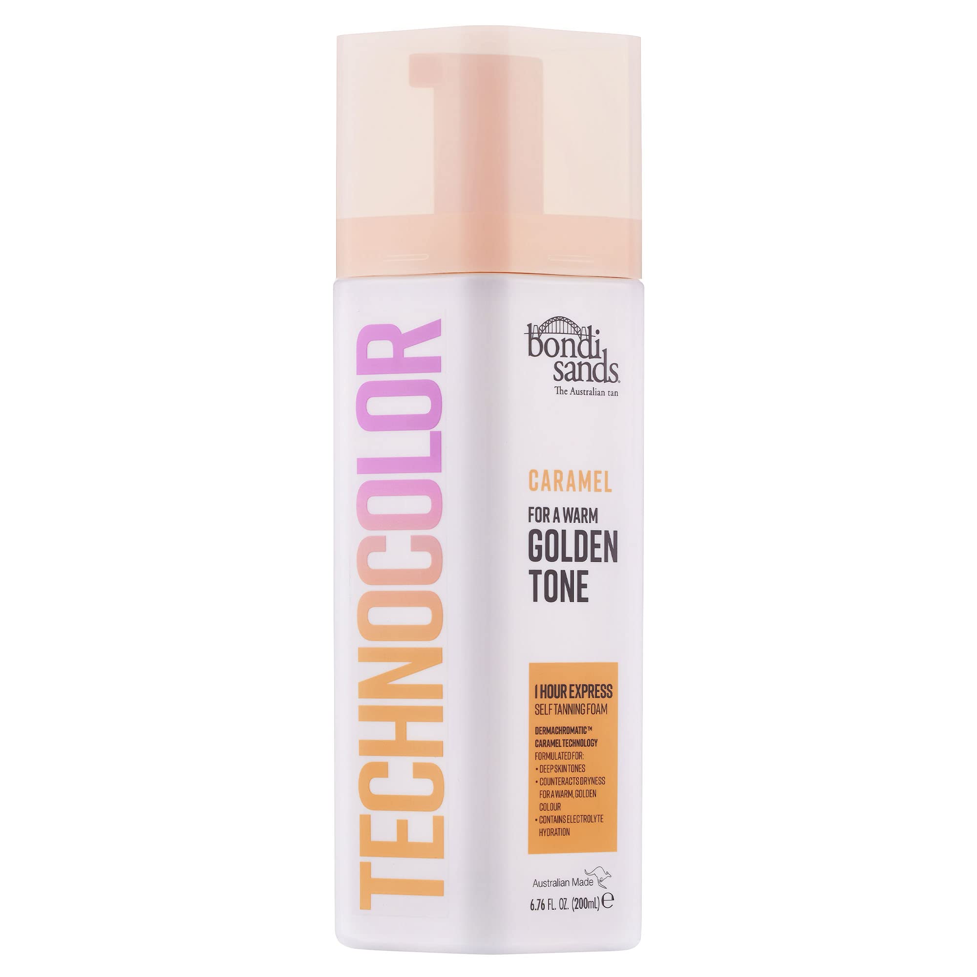 Debenhams Unisex Caramel Technocolor 1 Hour Express Self Tanning Foam - Warm Golden Tone 200Ml