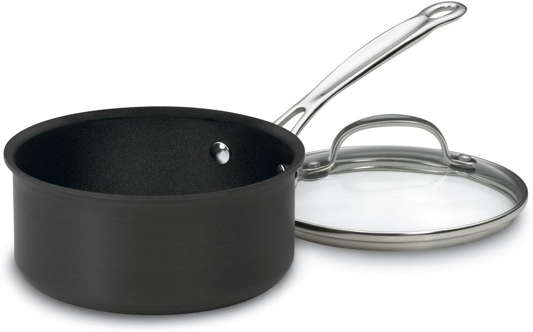 Cuisinart Chef's Classic Nonstick Hard-Anodized 1-1/2-Quart Saucepan with Lid