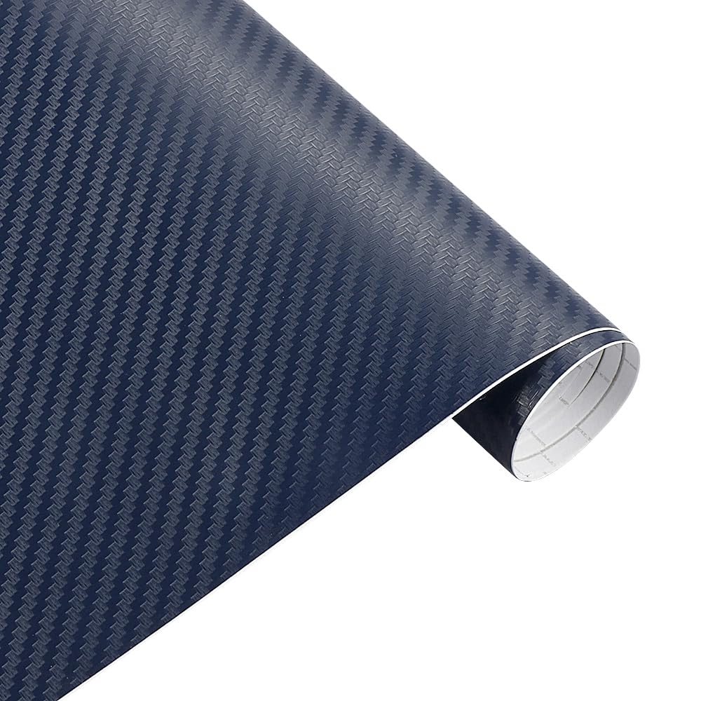 Taśma samoprzylepna winylowa Carbon Fibre, Winylowa folia samochodowa 3D z włókna węglowego, szerokość 50 cm, wielokolorowa, długość 2-28 m(Red,20m x 50cm)