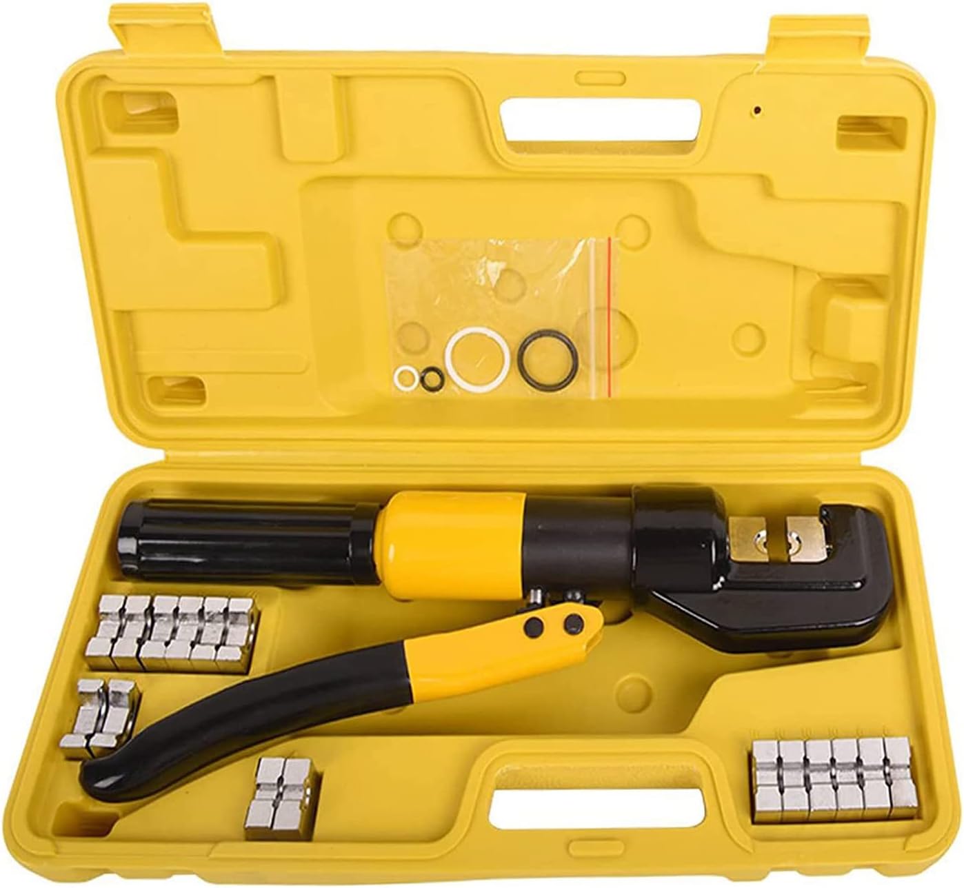 1 Set Hydraulic Crimp Set 6T Hydraulic Crimp 122/0 AWG Battery Crimp Hydraulic Crimp with 9 Pair