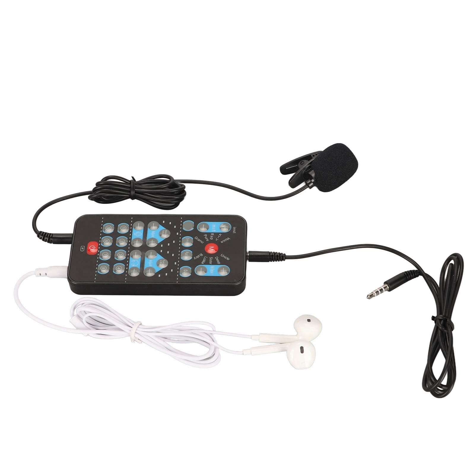 Cambia Voce Portatile, Modulatore di Travestimento Sonoro Portatile con 8 Effetti Sonori, 10 modalità, Travestimento Vocale Multifunzionale per Giochi con Tablet