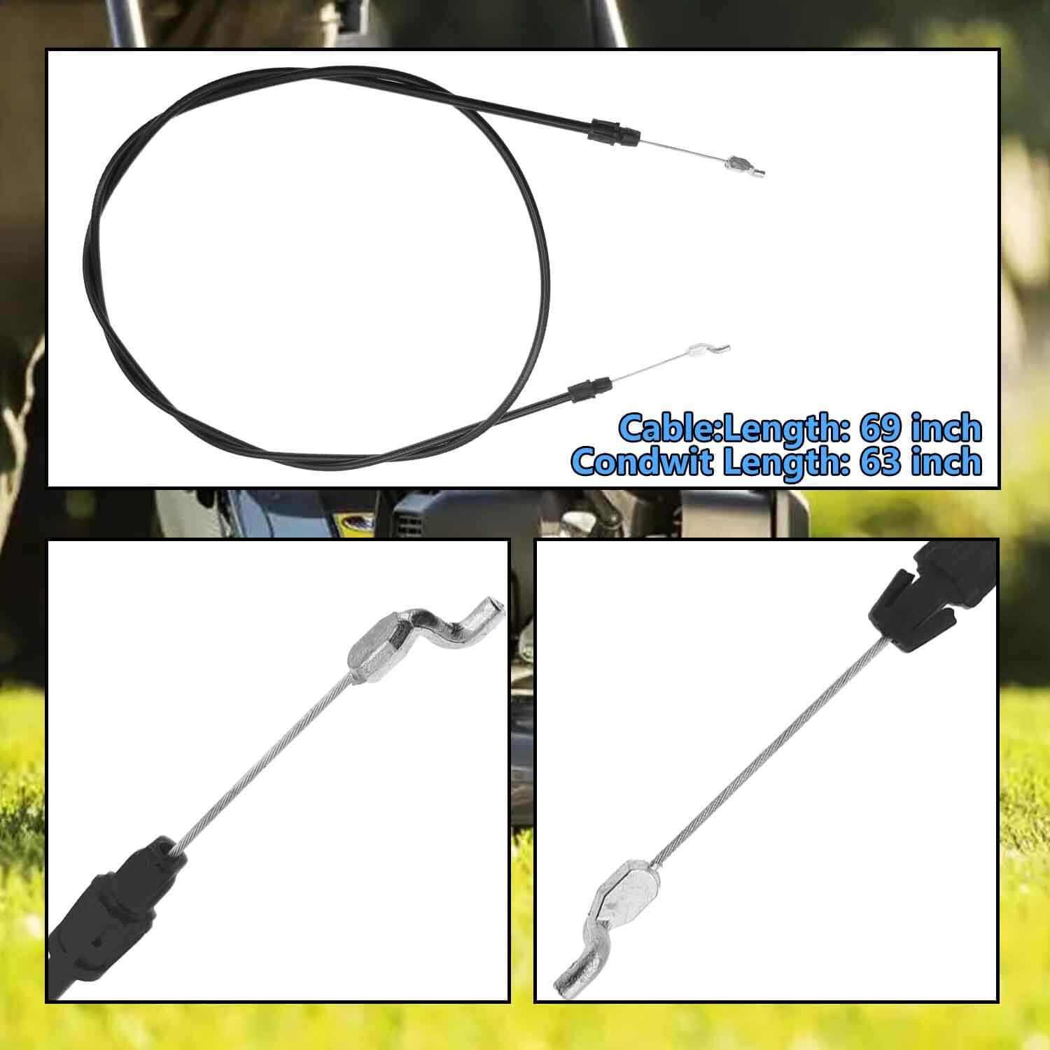 Cable de control 946-05106B, para Cub Cadet MTD Craftsman SC300, SC300 Hw, SC500, SC500Z, SC500EZ, cable del acelerador que se adapta a la mayoría de cortacéspedes, reemplaza 746-05106