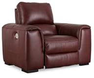 Alessandro Modern Power Recliner with Adjustable Headrest&comma; Red