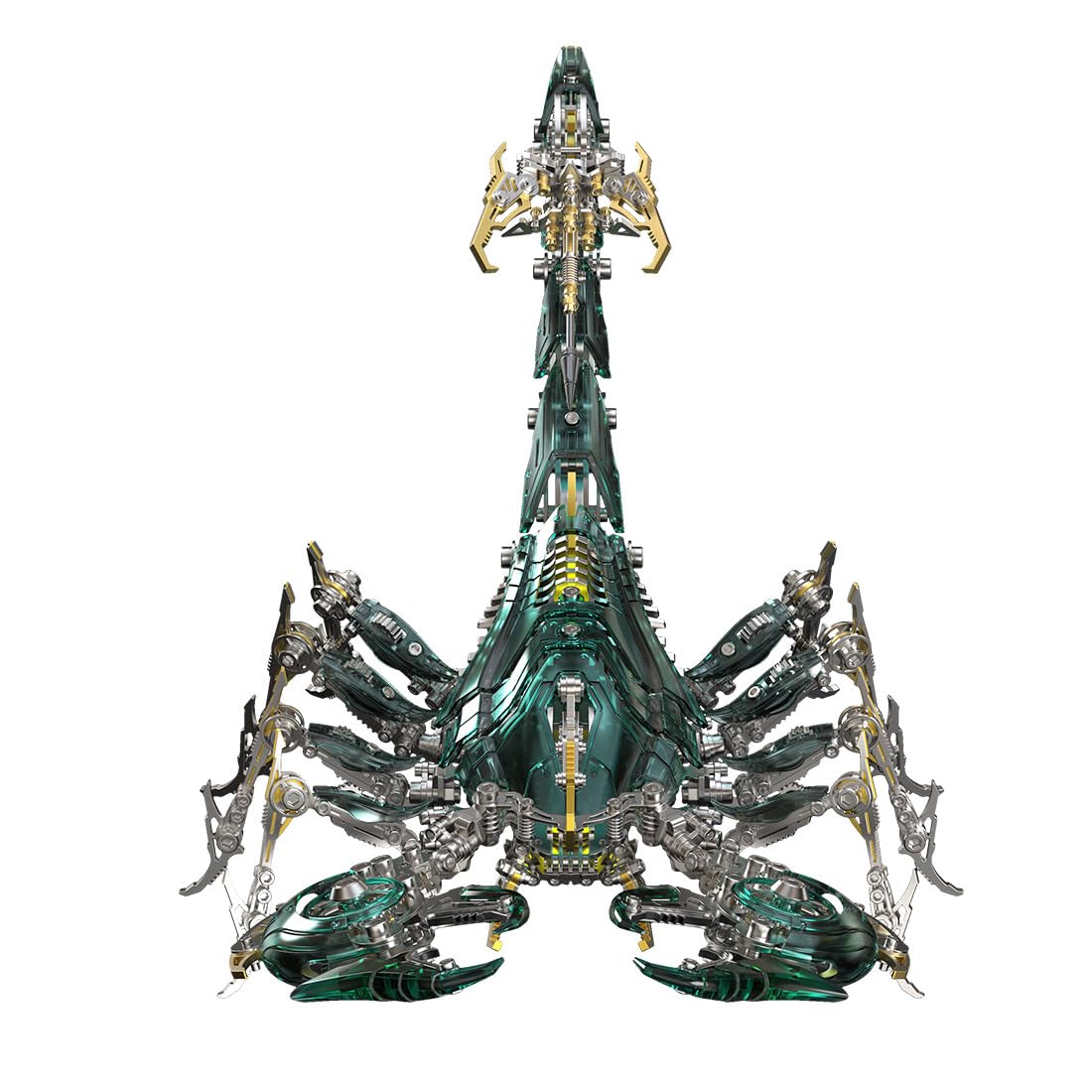 3D Metall Puzzle Steampunk Kriegsskorpion für Erwachsene, DIY Montage Mechanisches Tiere Puzzle Modell für Desktop Ornaments & Geschenke (1073 Teile)