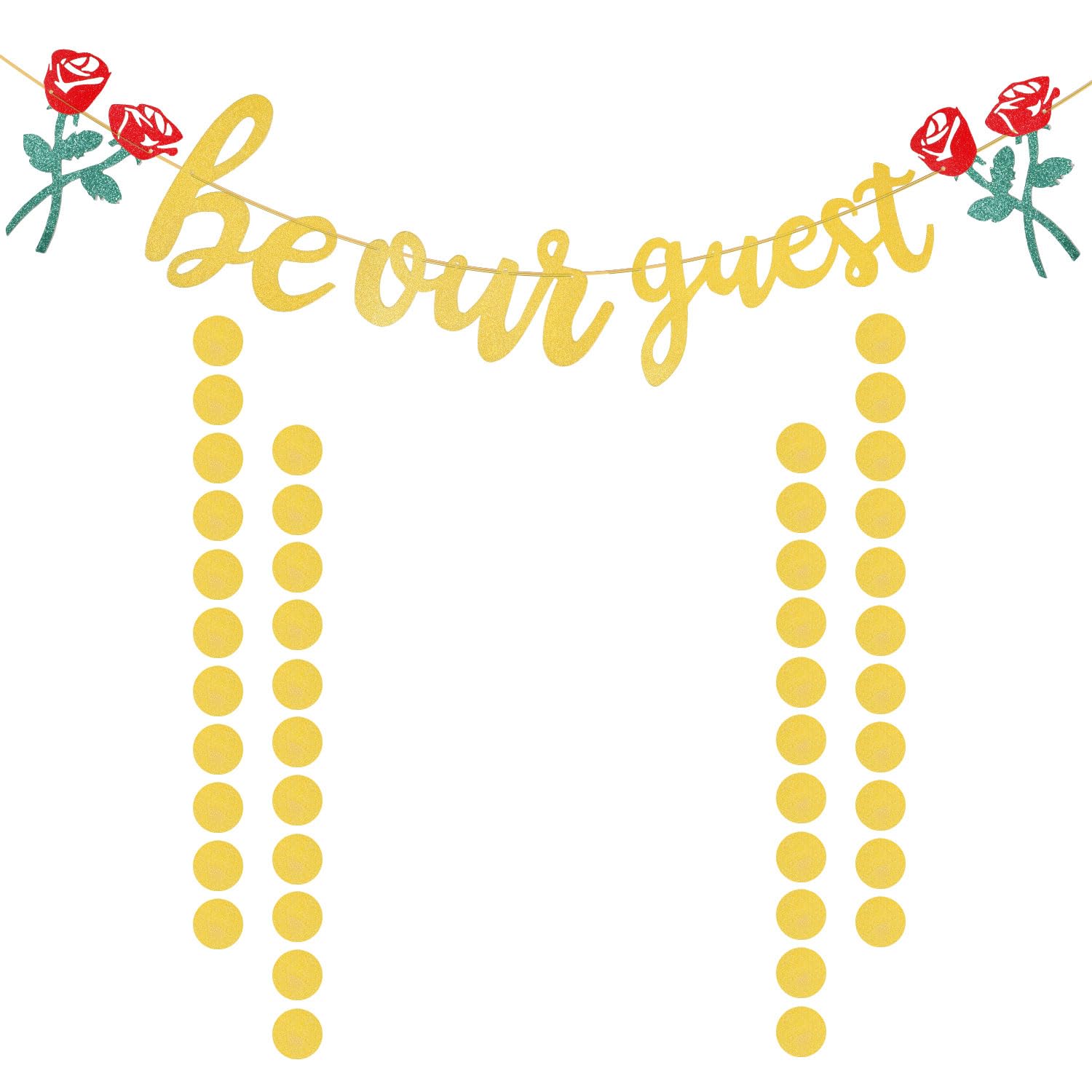 Amazon.com: Be Our Guest Banner, Beauty and the Beast Princess Party ...