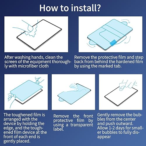Miniatura 7 de Vipsent Protector de pantalla para iPad Pro de 12.9 pulgadas, 2022 6 generación y 2021 5 generación y 2020 4 generación, vidrio templado, resistente