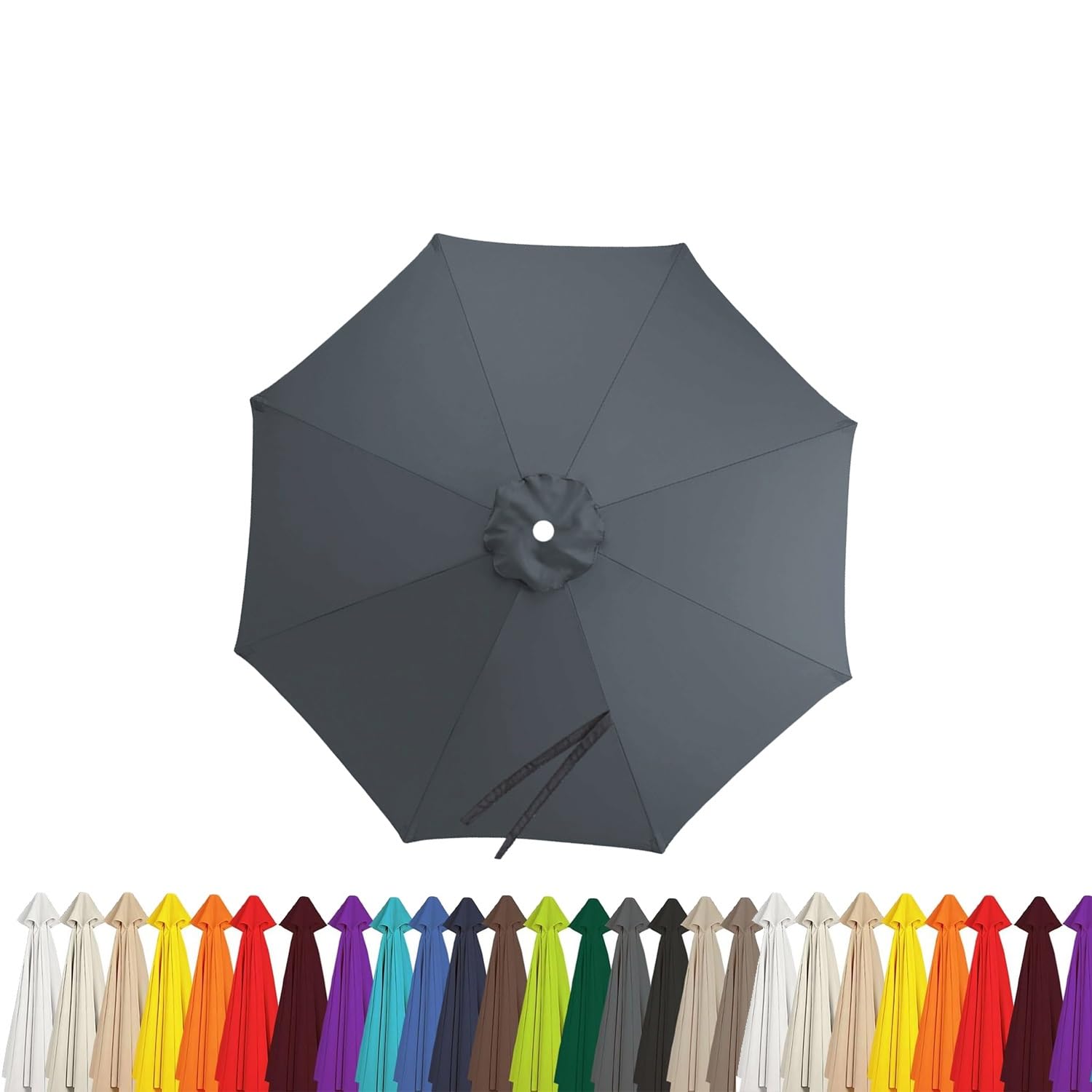 Auvent De Remplacement pour Parasol 3.5m/3.0m/2.8m/2.7m/2.5m/2.3m/2m 6/8 Baleines, Toile De Parasol Déporté Remplacement Toile De Parasols Déporté Housse de Rechange