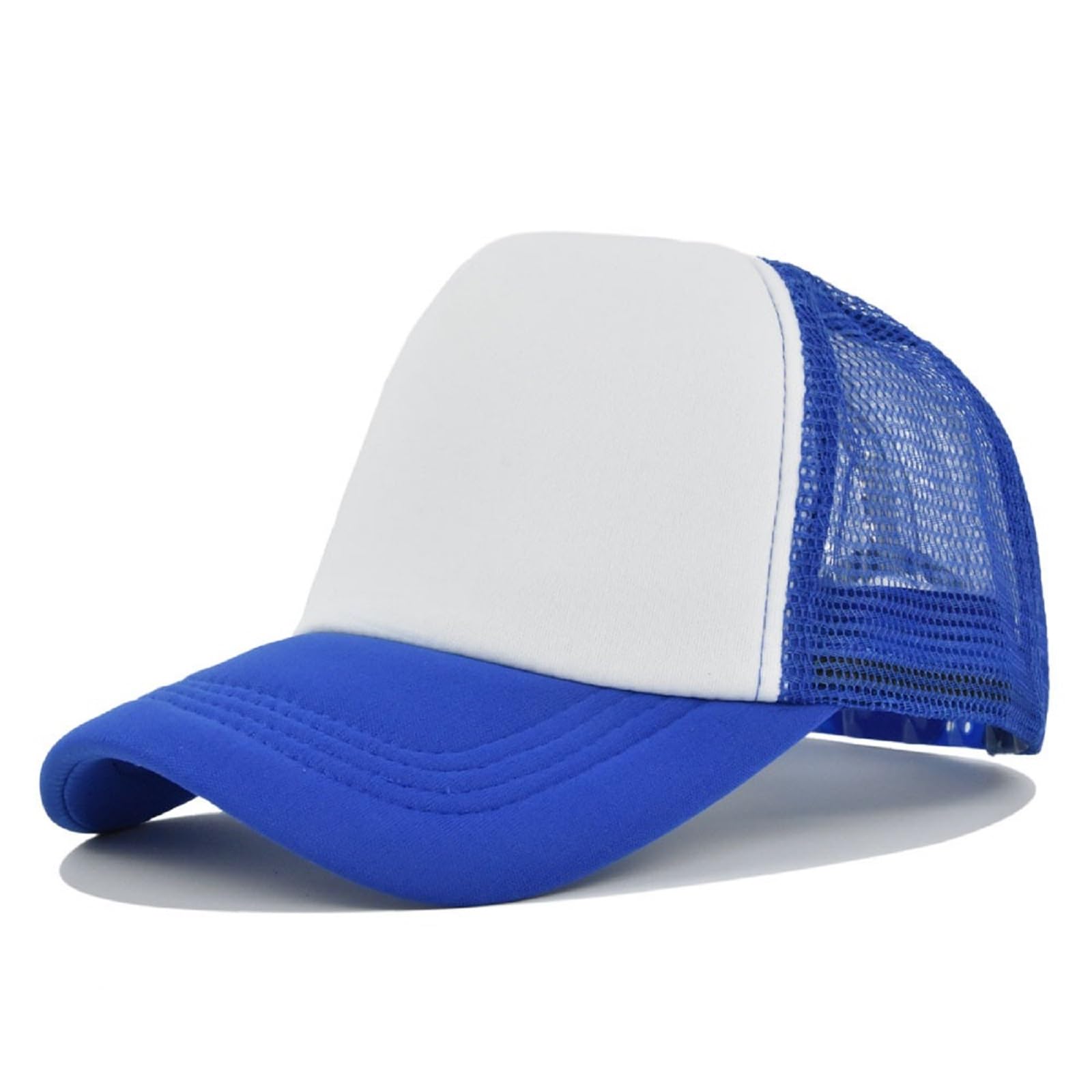 HaloHorus Retro Sponge Trucker Hat for Unisex, Classic Adjustable Mesh Baseball Cap for Running, Hiking, Workout, Fishing, Sp-blue, One Size — image 1