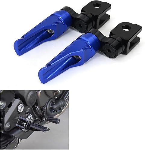 Miniatura 7 de jfqm - Reposapiés delantero de motocicleta para Suzuki DL650 Vstrom GSR600 GSXR600 GSXR 750 GSXR1000 GSXS125 GSX-S1000 SV650 Katana (color negro)