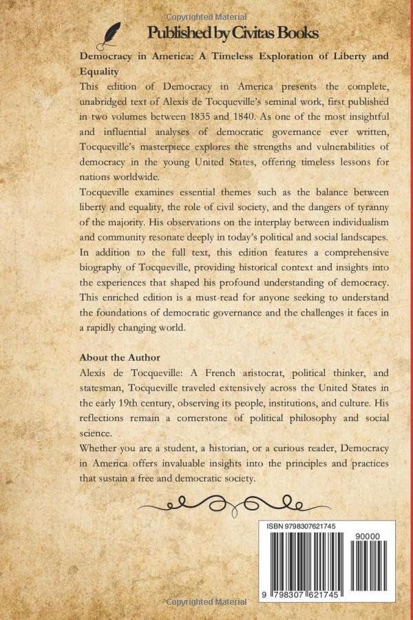 DEMOCRACY IN AMERICA: Complete and unabridged with biography - Image 2