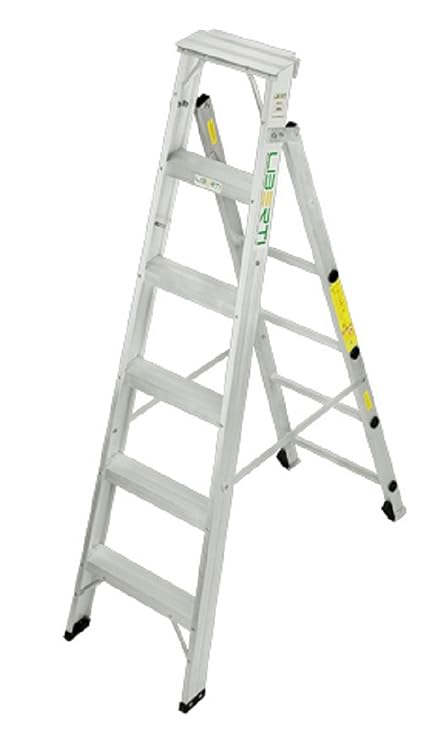 Liberti Multi-functional Ladder For Home And Outdoor Use 6' Feet Medium-duty Aluminium Flip-up Combination Ladder (Silver)