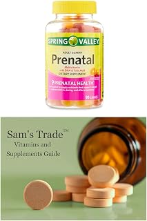 Spring Valley Prenatal Multivitamin Gummies, 90 Count, Prenatal Vitamins for Women + S. Trade Vitamins and Supplements Guide
