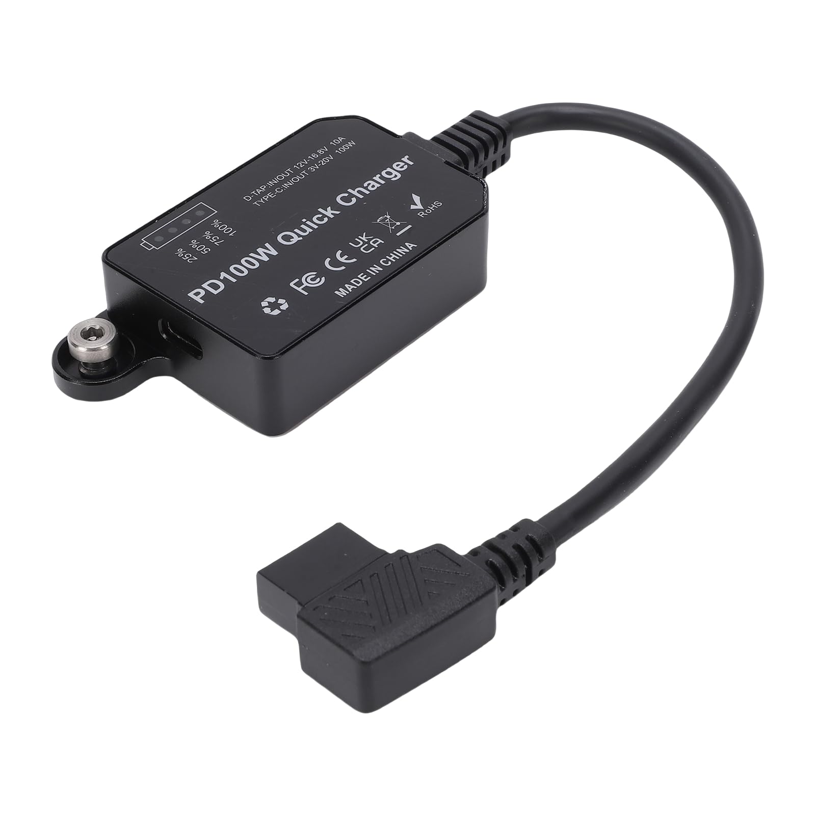 XUMIUZIY Adapter Zasilania USB C do Type C, 100W Dwukierunkowa Szybka | Adapter PD3.0 ze stopu aluminium, wyjście kranowe 10 A, kabel ładowarki USB C do V ze śrubą 1/4