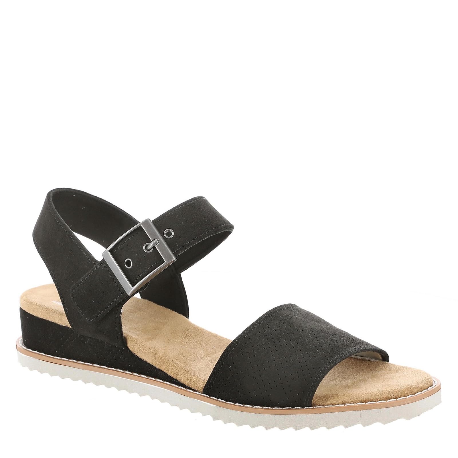 Skechers Women's Desert KISS SERENDIPITOUS, Black Microfiber, 3.5 UK