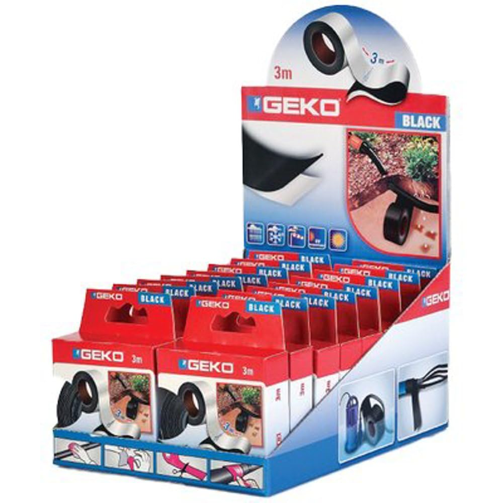 4PZ NASTRO AUTOAGGLOMERANTE GEKO BLACK NERO MM 25 ML 3 SP MM 0,75