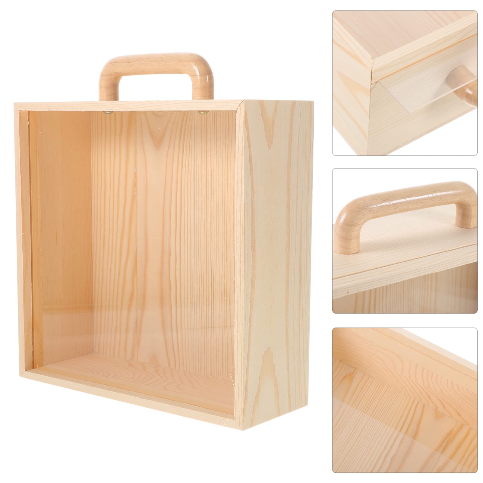 KOMBIUDA Scatola in Legno Personalizzata Scatola Portaoggetti Resistente E Durevole Design Semplice Per Feste Di Nozze E Regali