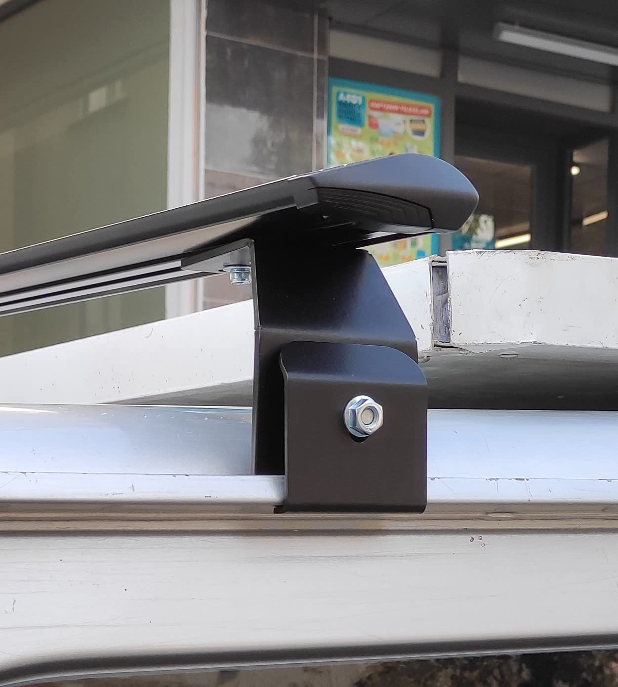 Roof Racks Cross Bars Compatible With Suzuki Jimny SUV 2018- Up Year Aluminum 2 Pcs Bars Black, Low Wind Noise, Lockable