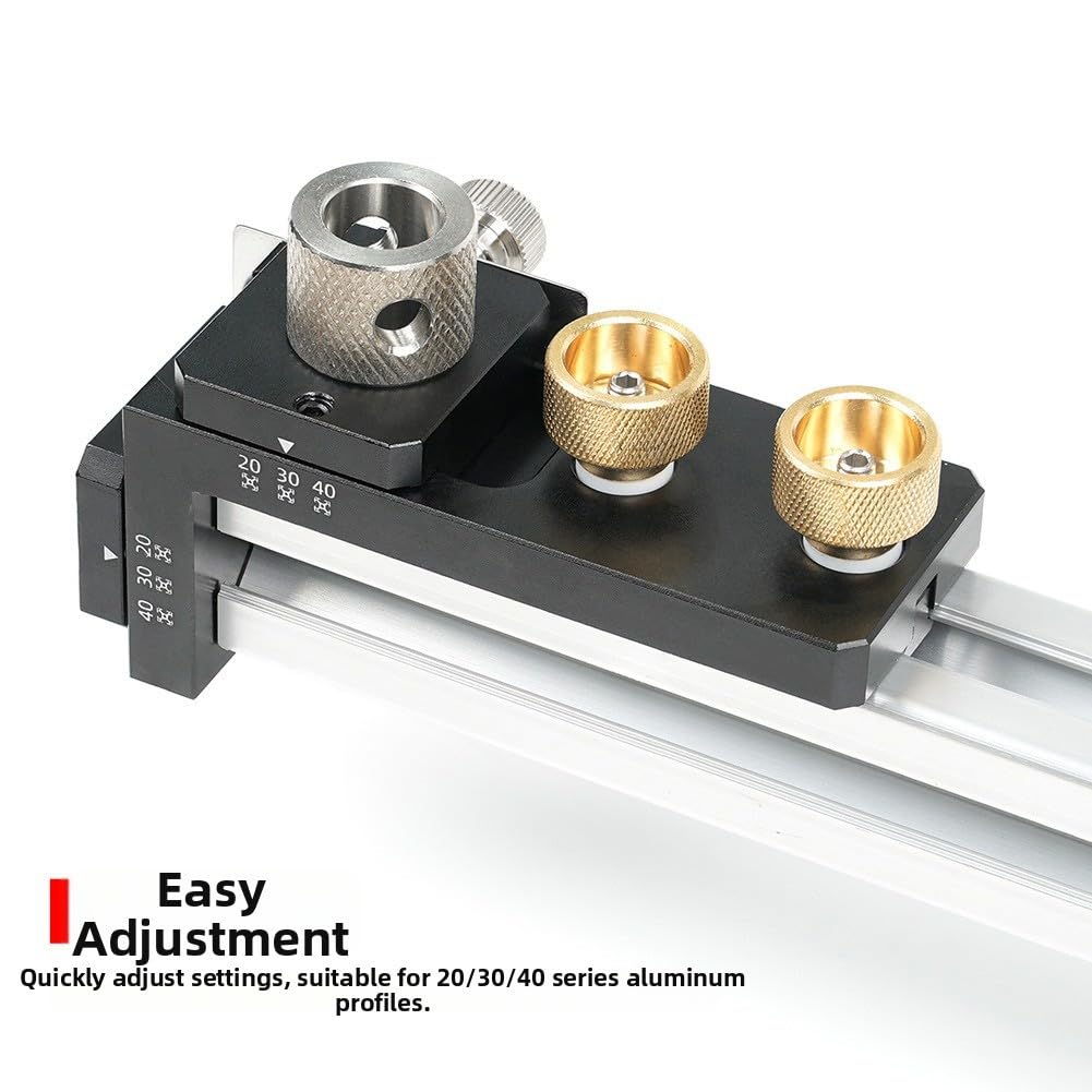 Narzędzie do wiercenia i gwintowania profilu aluminiowego do M6/M8, precyzyjne wiercenie otworów 6,3 mm do profili 20/30/40, kompaktowe narzędzie ze stopu do majsterkowania i budowy