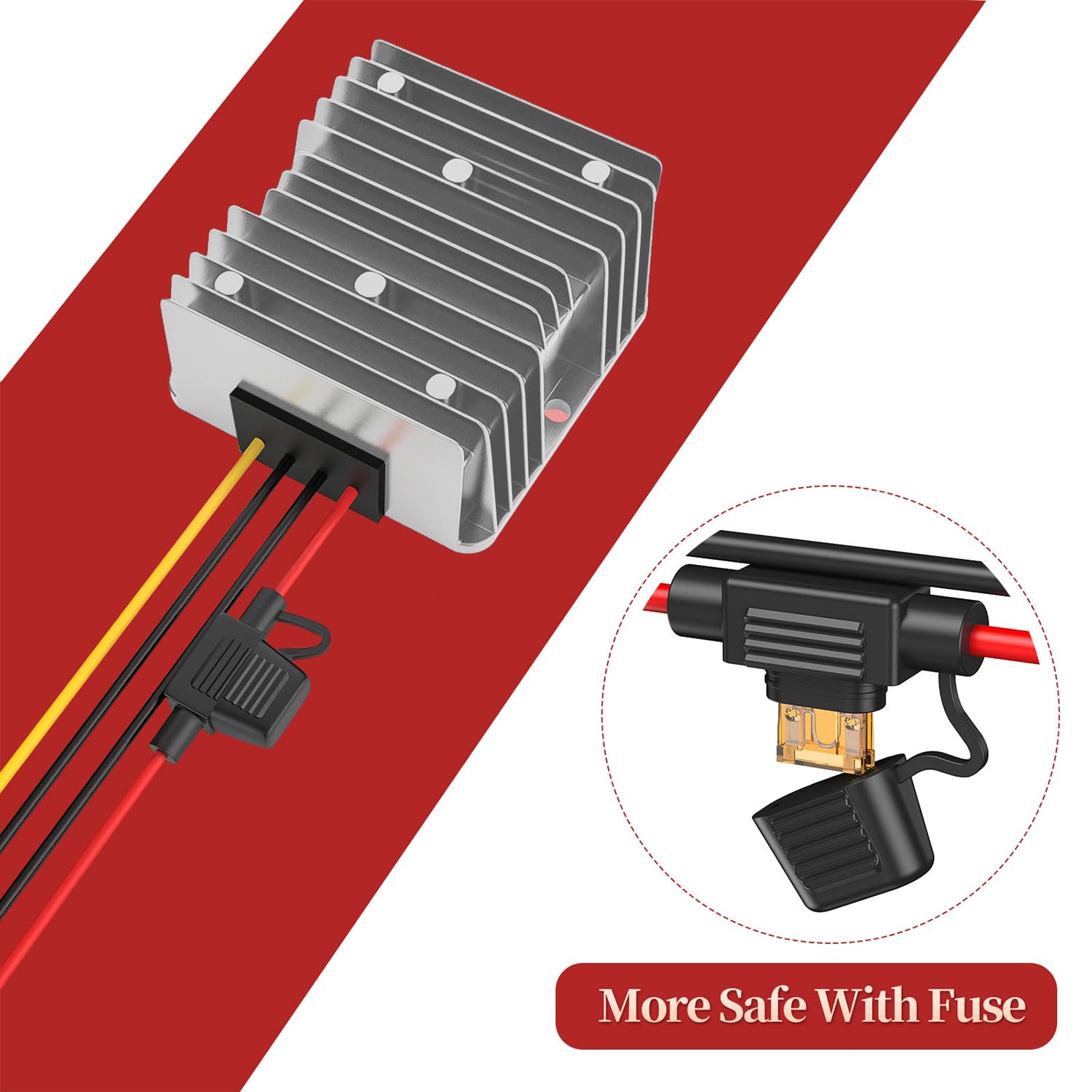 Przetwornica 24V na 12V 30A 360W IP67 Impermeabile Step Down