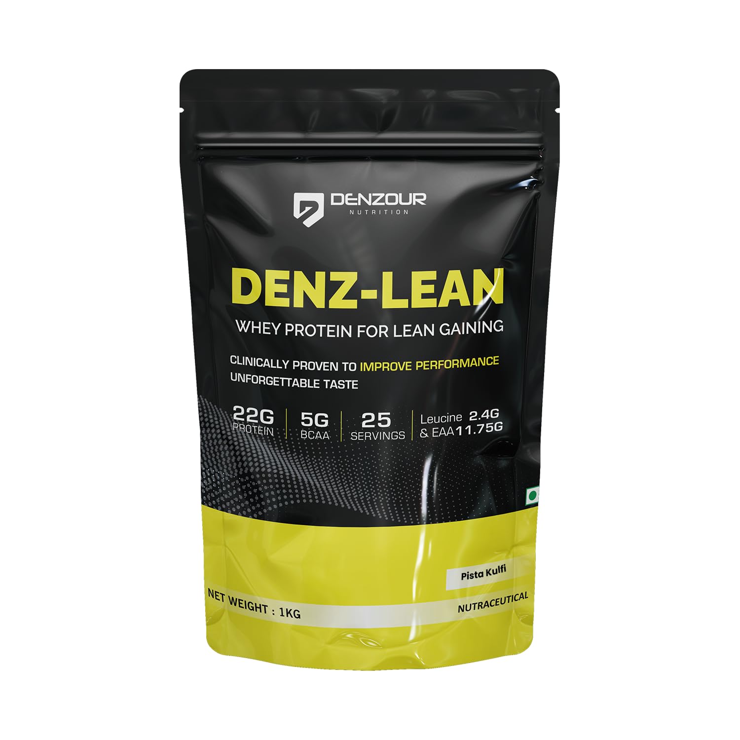 DENZOUR NUTRITION Denz Lean Whey Protein Powder for Lean Gaining, Pista