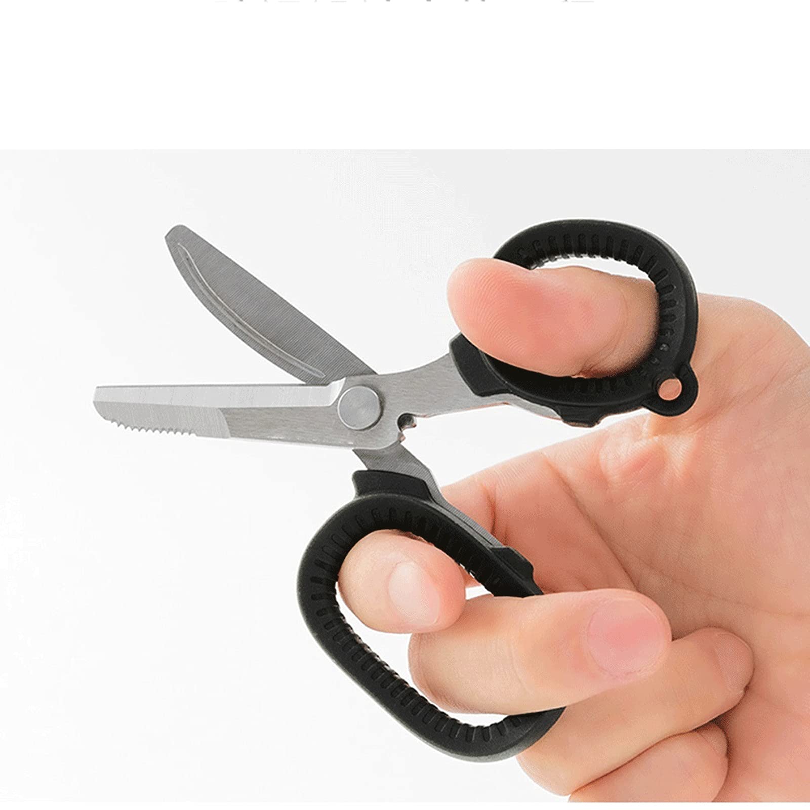 Tijeras de cocina Juego de tijeras para detalles de alta precisión Puntas afiladas y finas | Corte de papel, creación de álbumes de recortes, costura (verde negro)