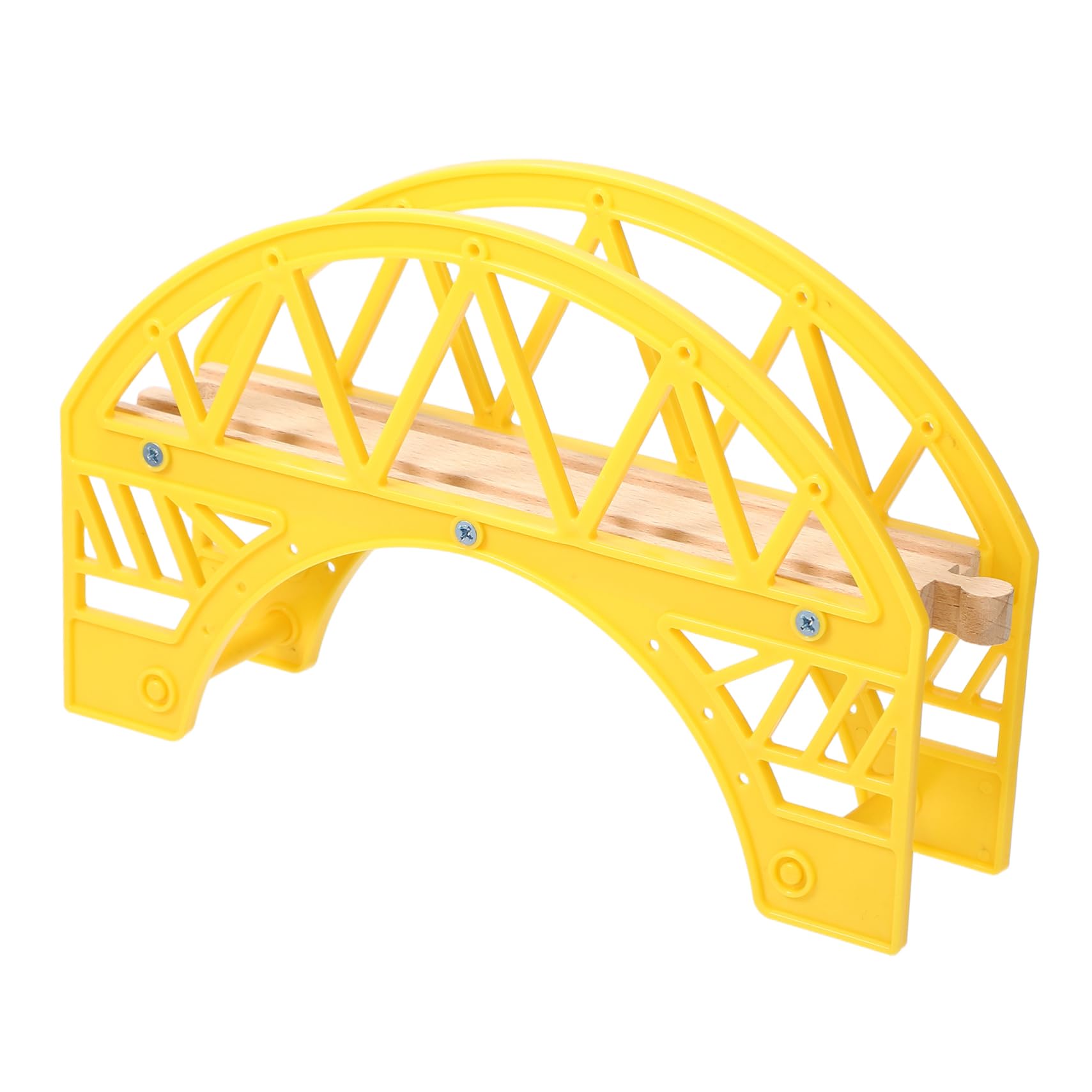 CORHAD Train Track Toys for Boys Boys and Girls Bridge Toys Wooden Train Tracks Set Educational Playset for Logical Thinking