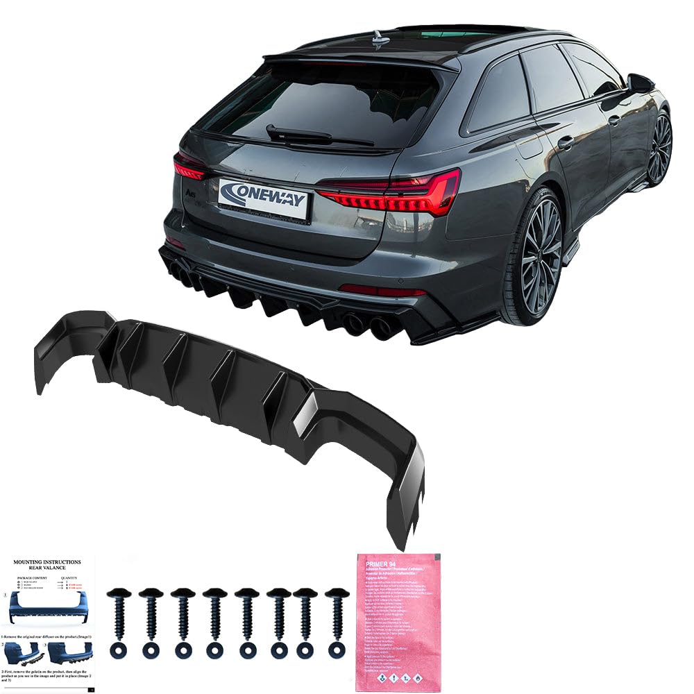 Heckdiffusor kompatibel mit AUDI S6 C8 Limousine–Avant 2019+