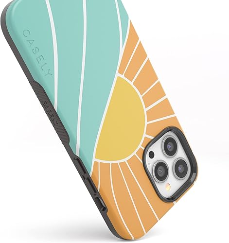 Miniatura 813 de Casely Funda para iPhone 13 Pro Max Jardín dorado Floral de girasol amarillo Compatible con MagSafe Diseño protector audaz Jardín Dorado