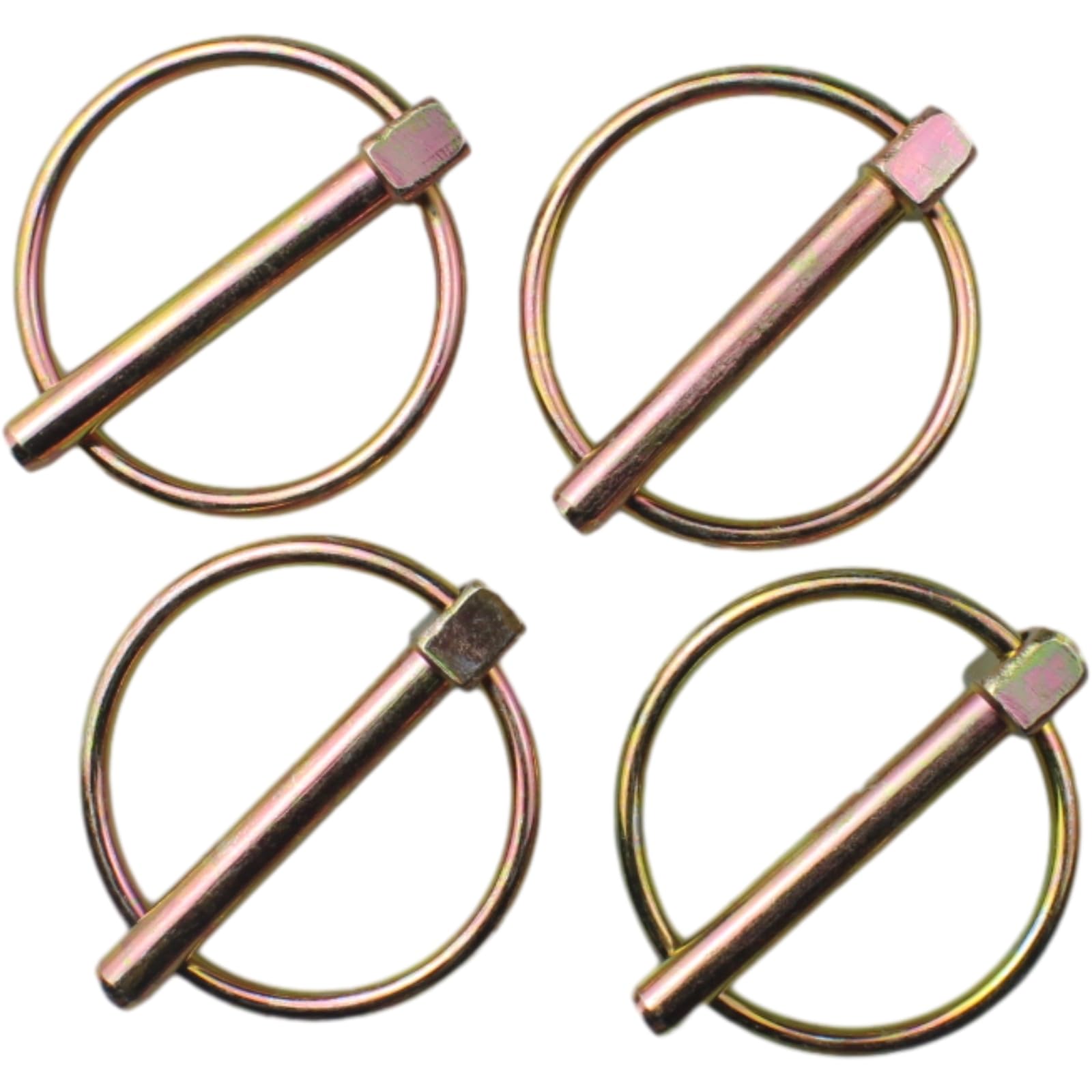 FDXGYH 6pcs Linch Pin Carbon Steel Heavy Duty Lynch Pin Lock Clips Fastener Assortment Kit for Farm Tractors Trailers Trucks Mowers