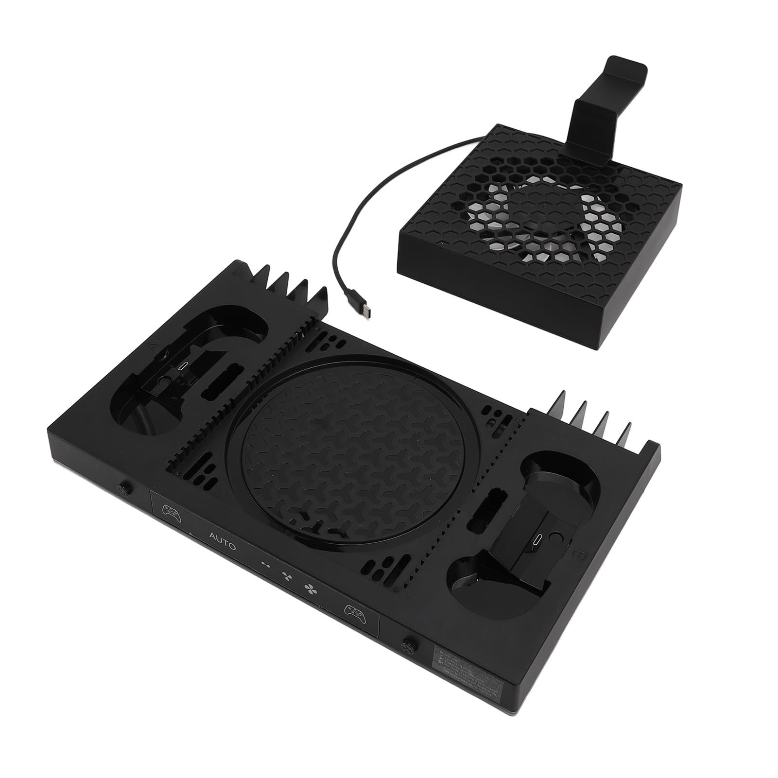 Saluaqui Stand di Raffreddamento della Console Avanzato con Illuminazione RGB e Dock di Ricarica a Doppio Controller per la Serie X - Efficiente Dissipazione di Calore con Dispositivo di