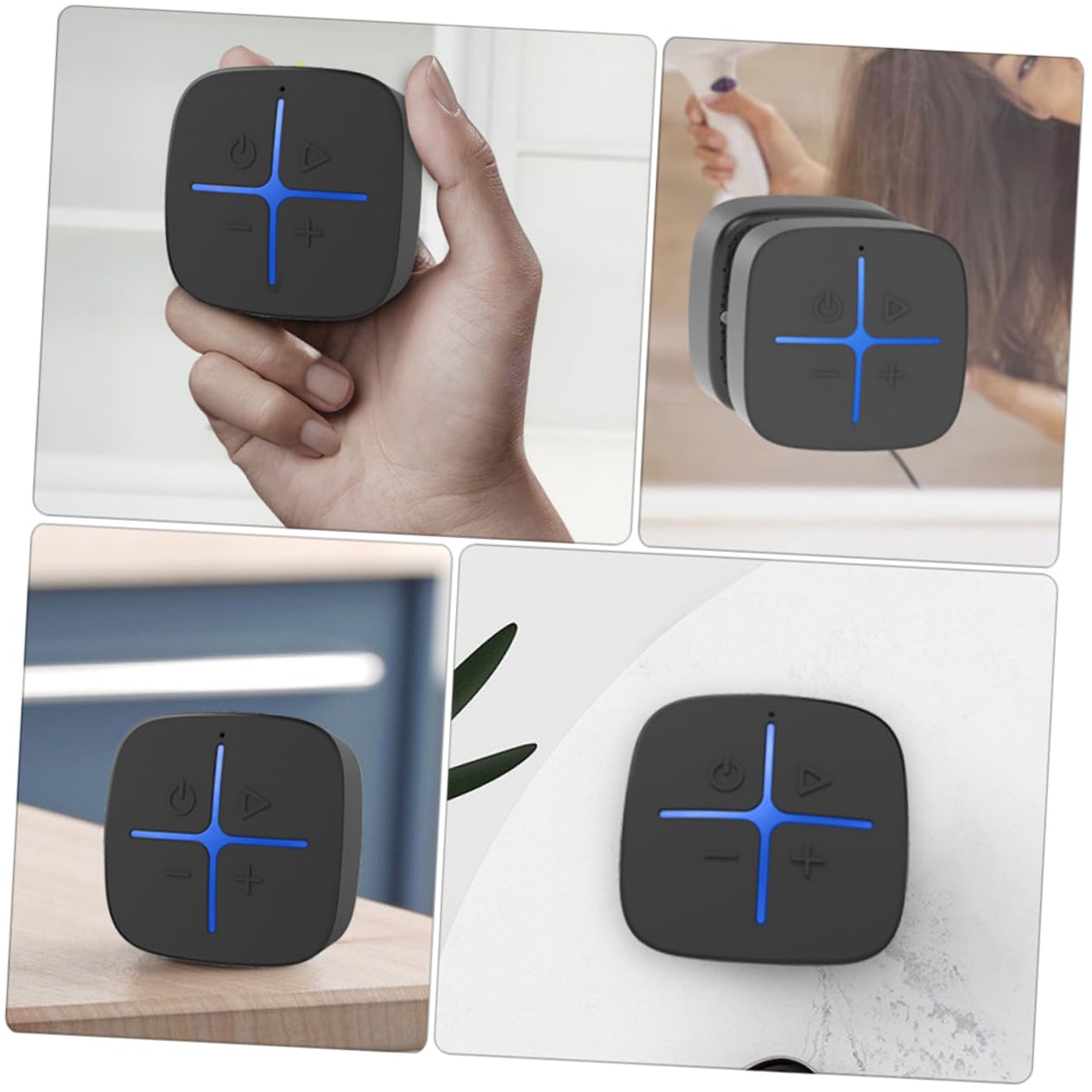 NUOBESTY Kabelloser Funklautsprecher Mit Saugnapf Badezimmer Subwoofer Sound Kleiner Wireless Soundgerät Dc5v
