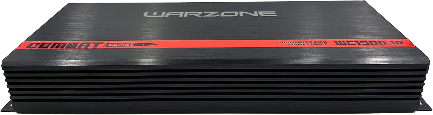 Gravity Audio WC1500.1D Warzone 1500W True RMS Car Amplifier Class D Amp 1/2/4 Ohm Stable with Remote Sub Control with 1 Year Full Replacement Warranty Bundle