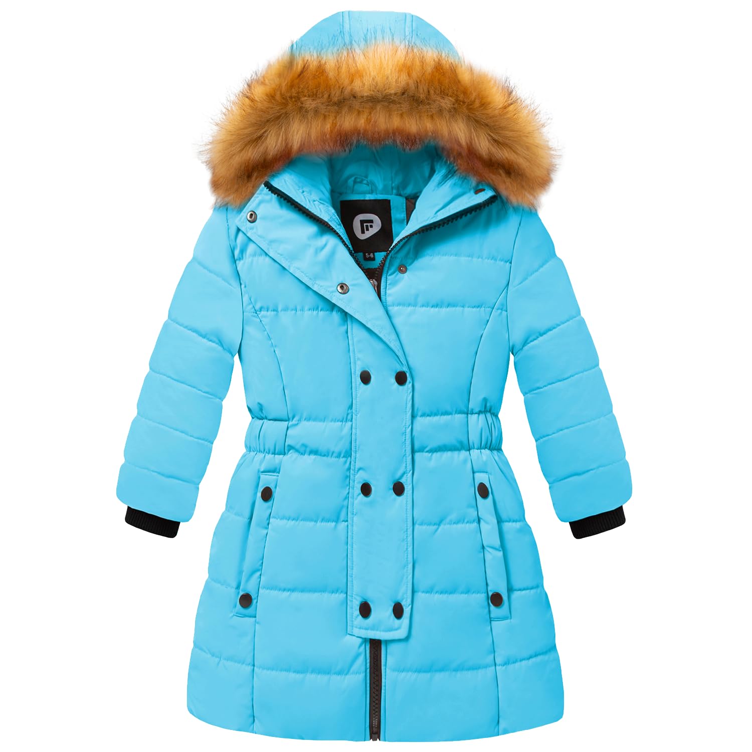 Long Girls Winter Coat Girls' Winter Puffer Jacket Water Resistant