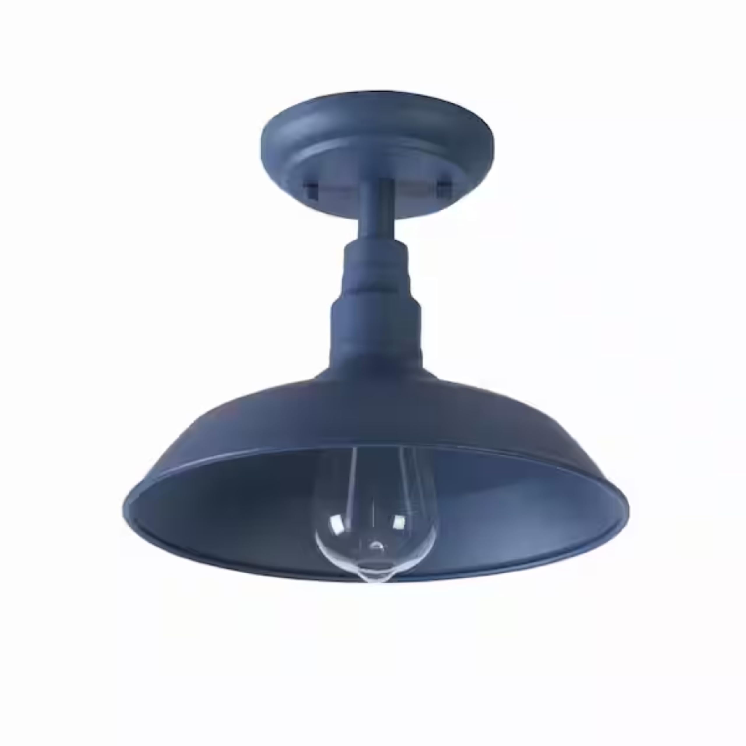 Ceybo Farmhouse Blue Semi‑Flush Ceiling Light – Indoor/Outdoor Low