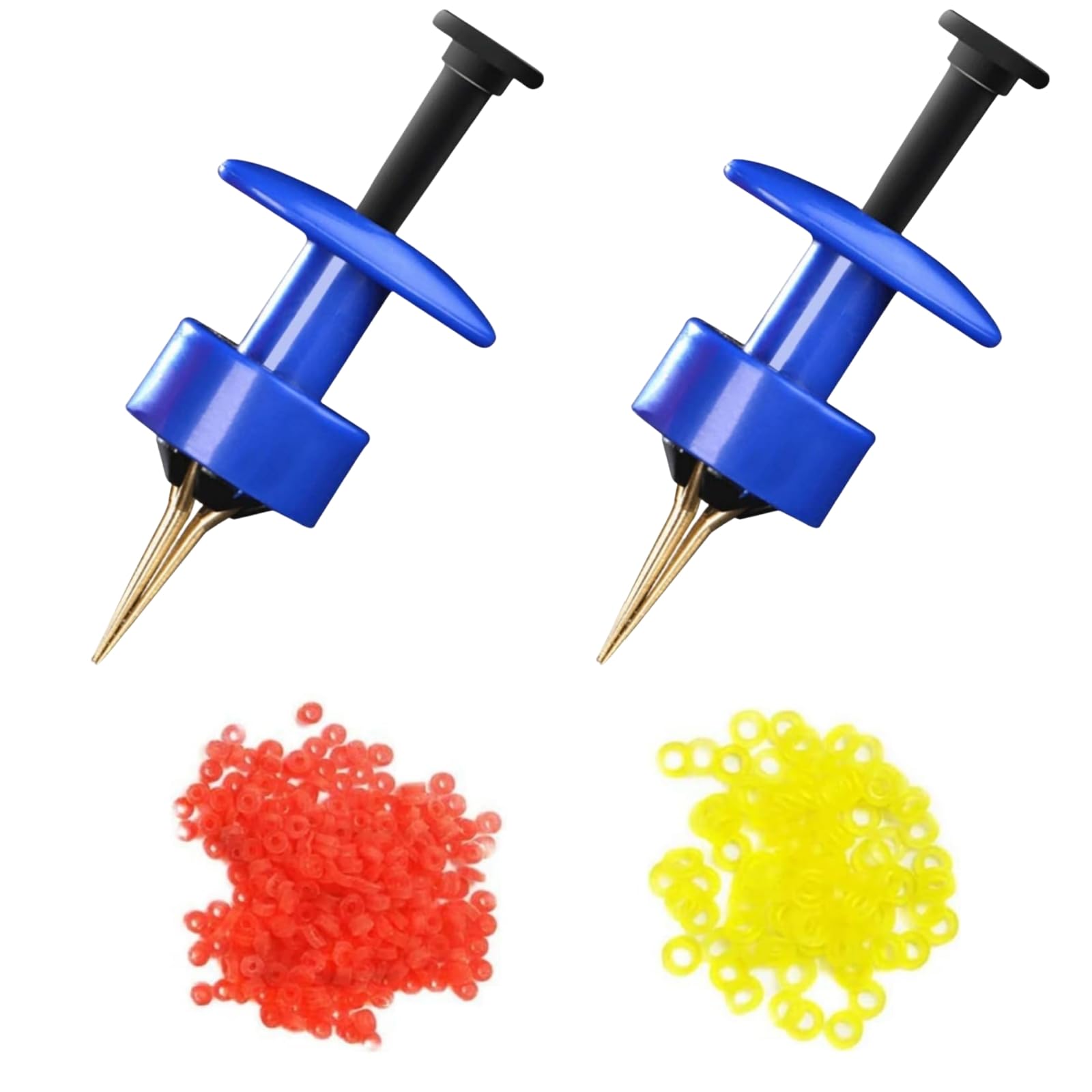 ChaoShaner 2Pcs Strong Fishing Micro Bait Bands,Pellet Bander Tool