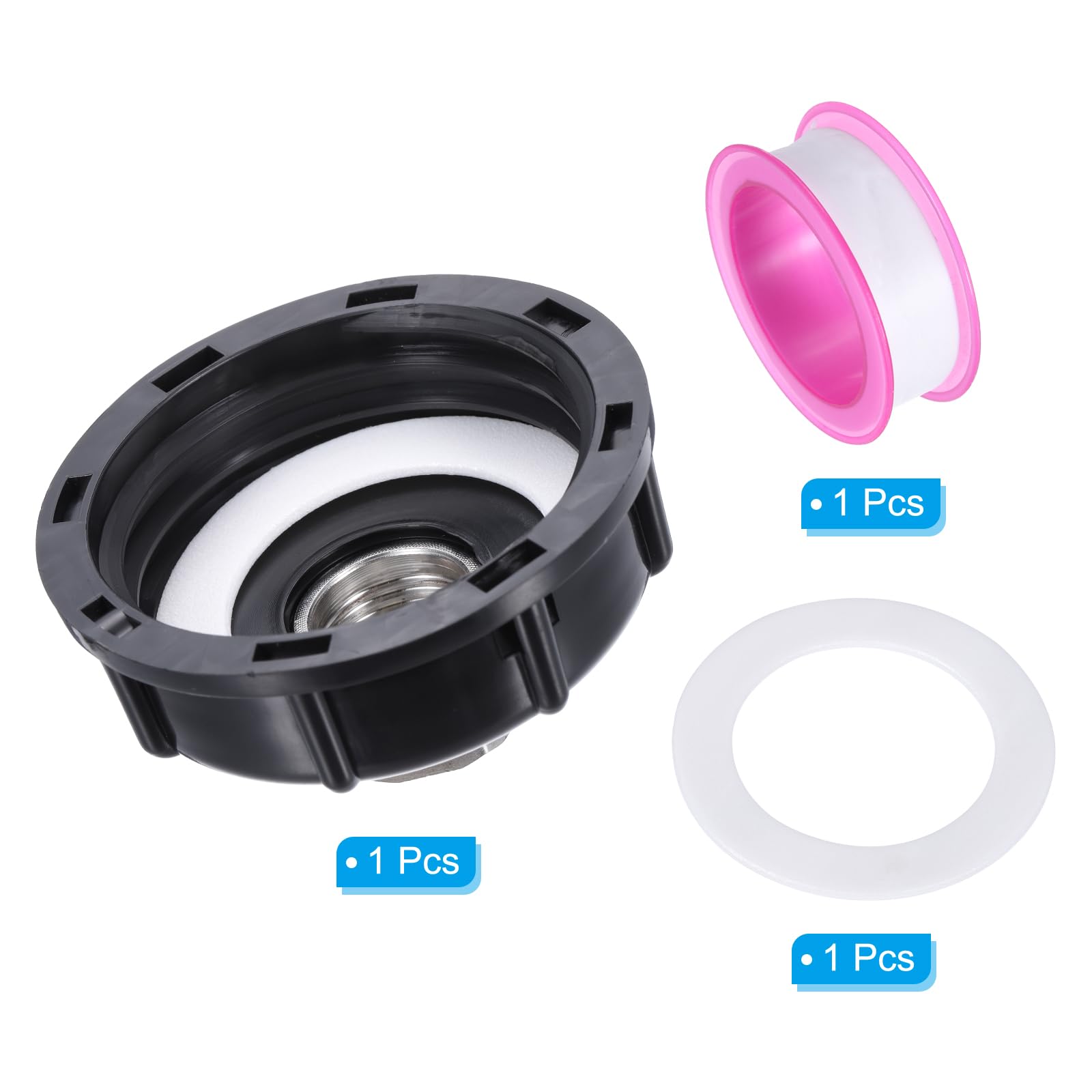 PATIKIL IBC Tote Adapter, 3/4" Female Thread to S60x6 2" Coarse Female Thread - Image 3