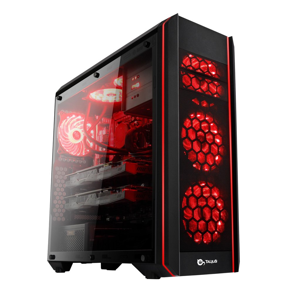 TALIUS Caja Gaming. PC de Juego de Torre ATX. Estilo Tal (Tal-Daemon)