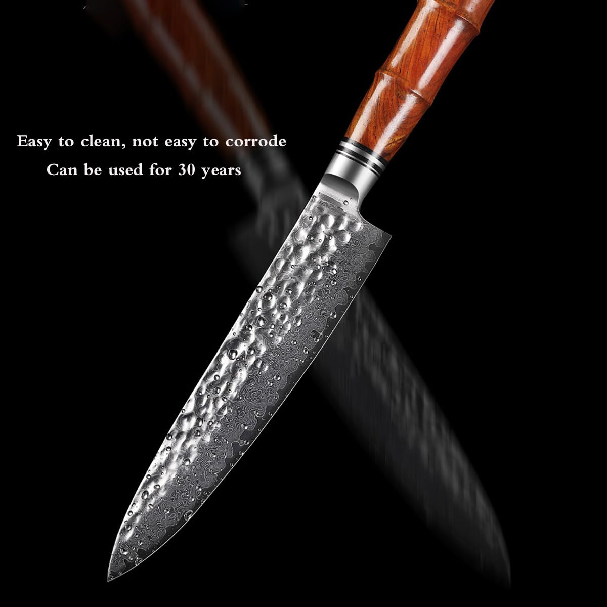 Utility Knife,5 Inch High Carbon 67-layers Damascus Knife Set,Ultra Sharp Japanese Utility Knife,Ergonomic G10 Sandalwood Handle for Kitchen and Restaurant