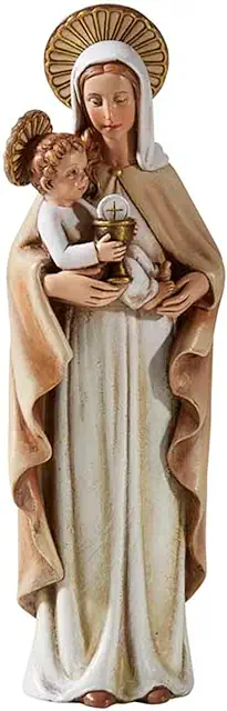 Hummel Beeldjes: Our Lady of Holy Sacrament Figurine, 8 Inch Virgin Mary Statue