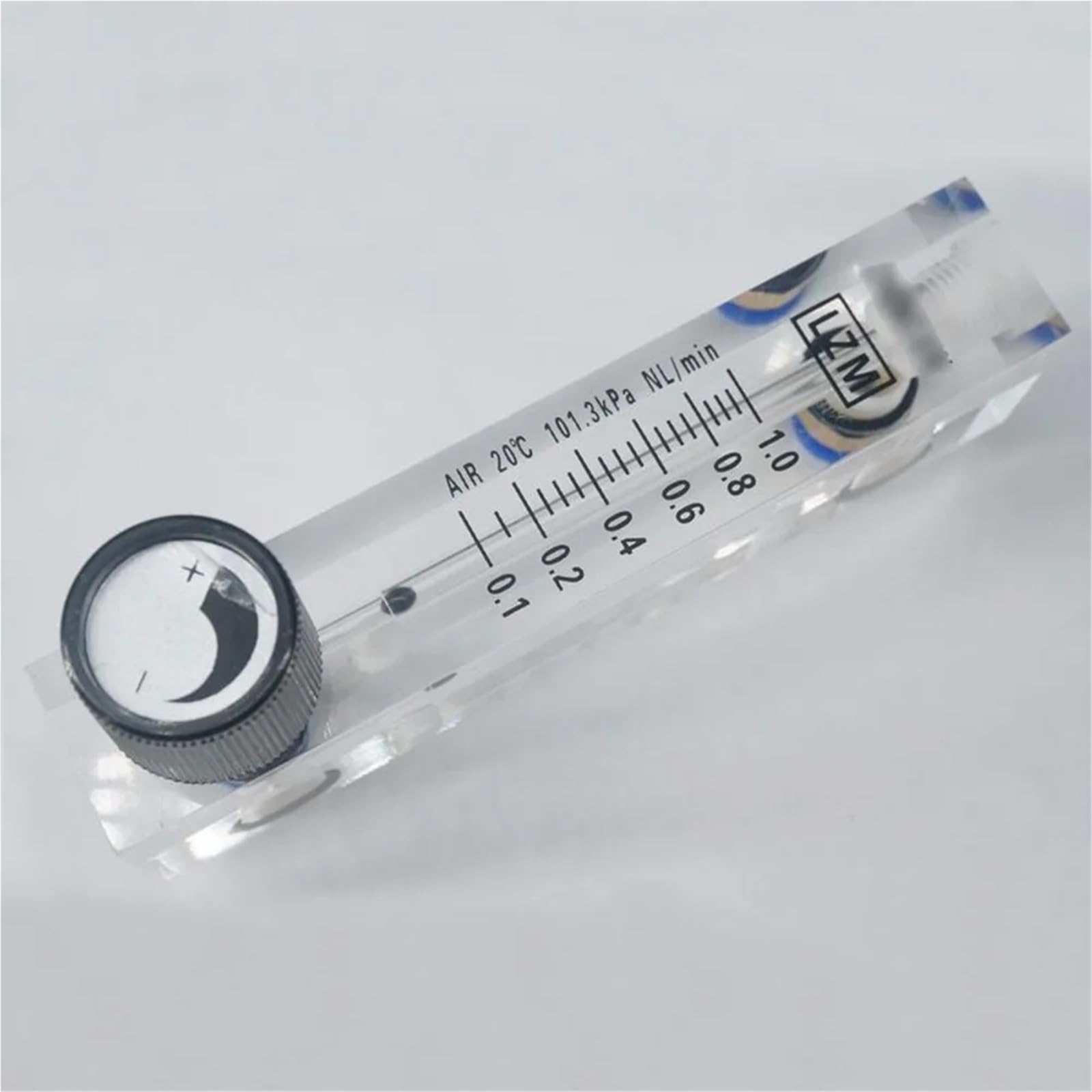 0,1–35 l/min, 6–400 ml/min, passend for 6/8/10/12 mm Rohr, anpassen, Luft-Stickstoff-Durchflussmesser, Rotameter mit Steuerventil LZT-6T(6-60ml Per Min,Tube OD 6mm)