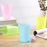 Vista 9 de Sippy Cup - 4 vasos para sorber para niños pequeños con popote integrado